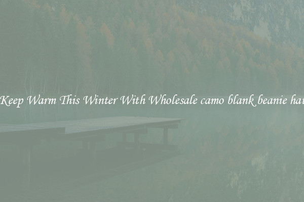 Keep Warm This Winter With Wholesale camo blank beanie hat