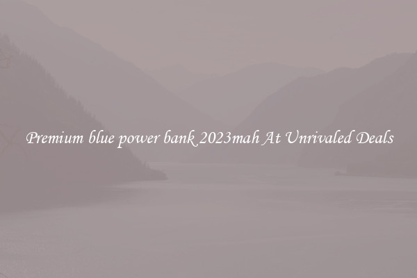 Premium blue power bank 2023mah At Unrivaled Deals