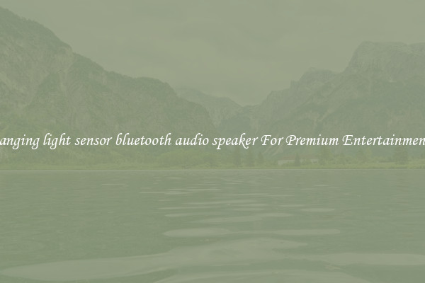 hanging light sensor bluetooth audio speaker For Premium Entertainment 