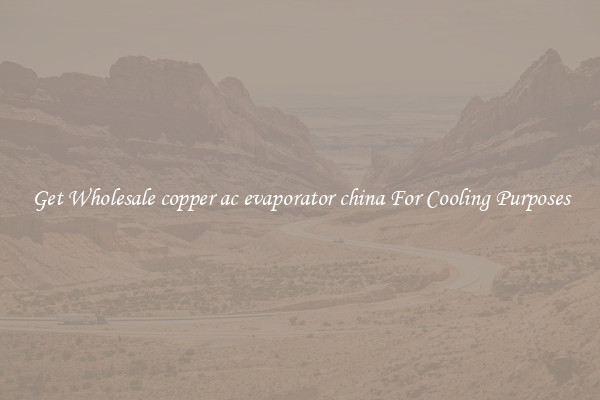 Get Wholesale copper ac evaporator china For Cooling Purposes