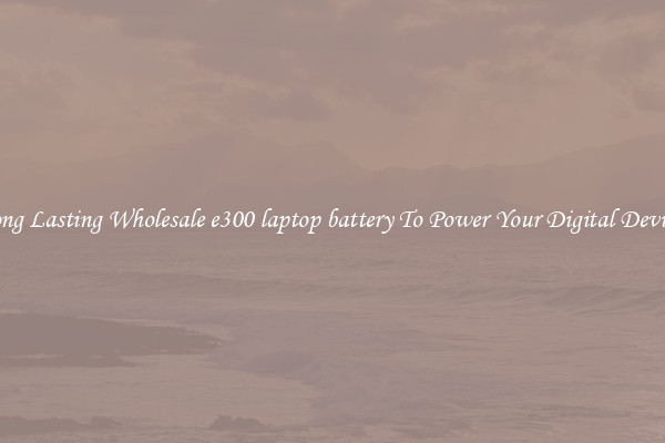Long Lasting Wholesale e300 laptop battery To Power Your Digital Devices