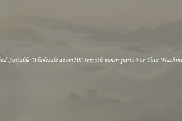 Find Suitable Wholesale a6vm107 rexroth motor parts For Your Machinery