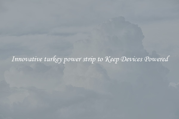 Innovative turkey power strip to Keep Devices Powered