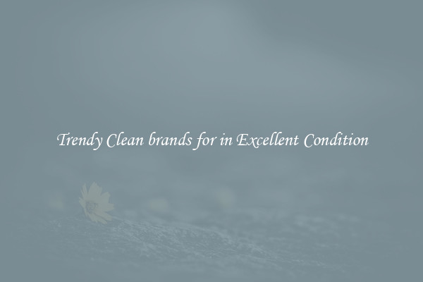 Trendy Clean brands for in Excellent Condition