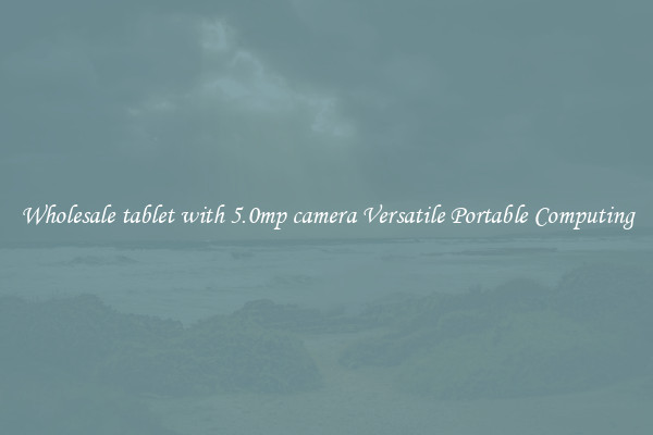 Wholesale tablet with 5.0mp camera Versatile Portable Computing