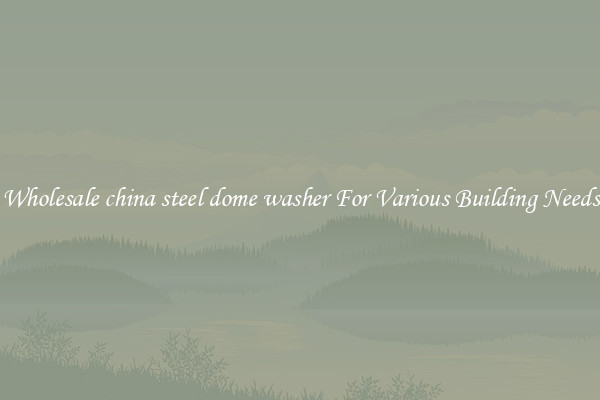 Wholesale china steel dome washer For Various Building Needs