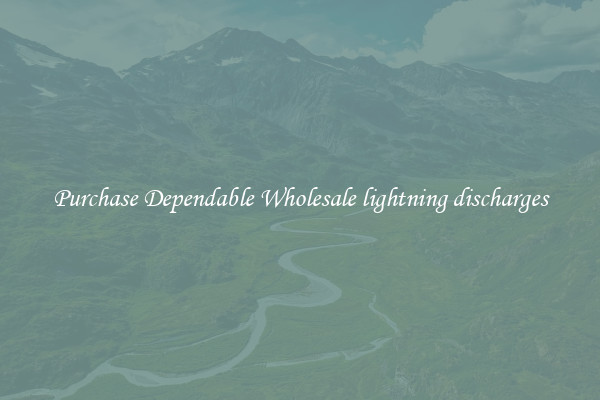 Purchase Dependable Wholesale lightning discharges